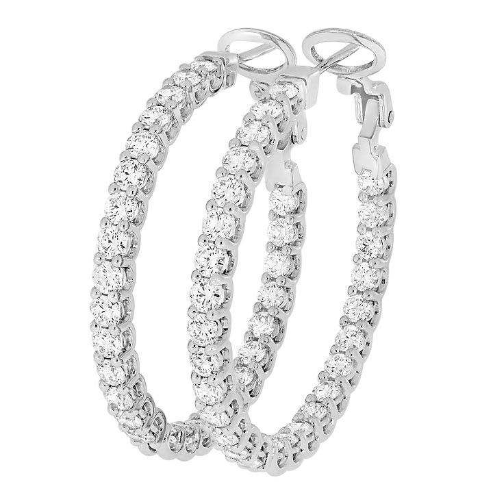 diamond earrings after retouching diamond earrings after retouching