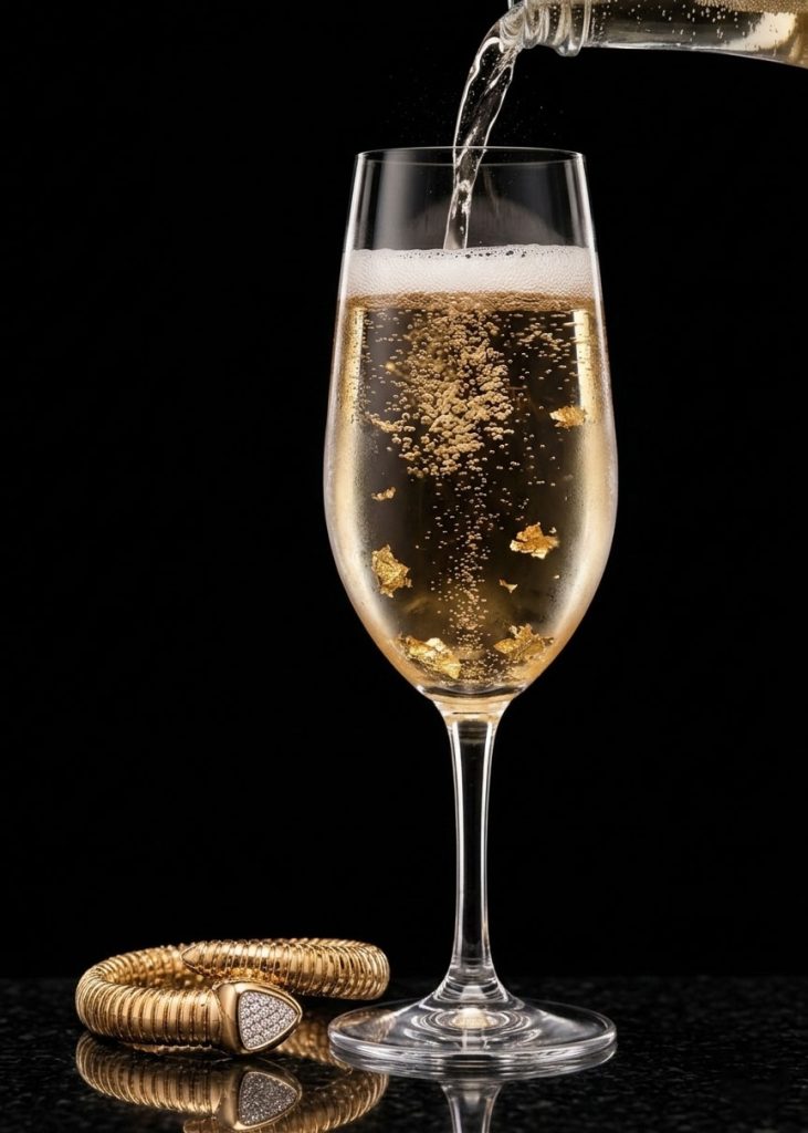champagne and gold bracelet